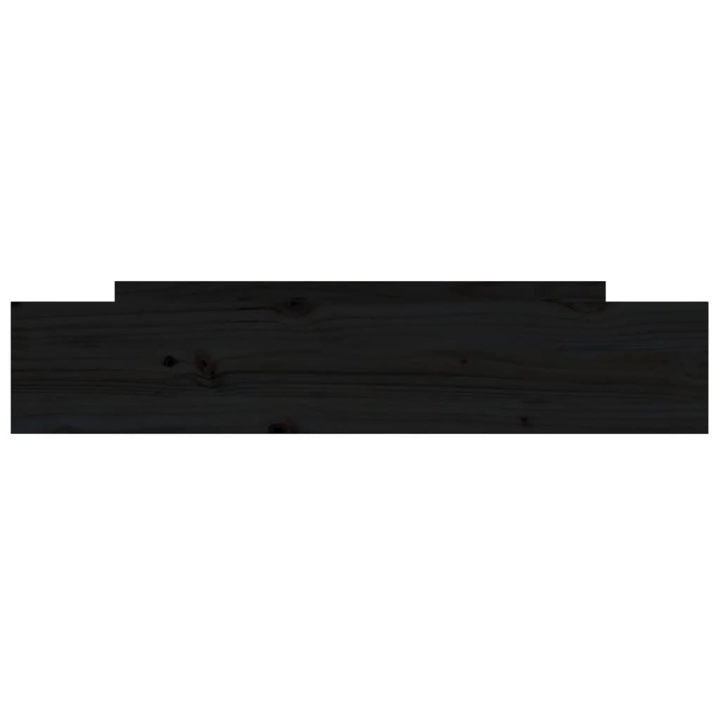 vidaXL Sertare pentru pat, 2 buc., negru, lemn masiv de pin