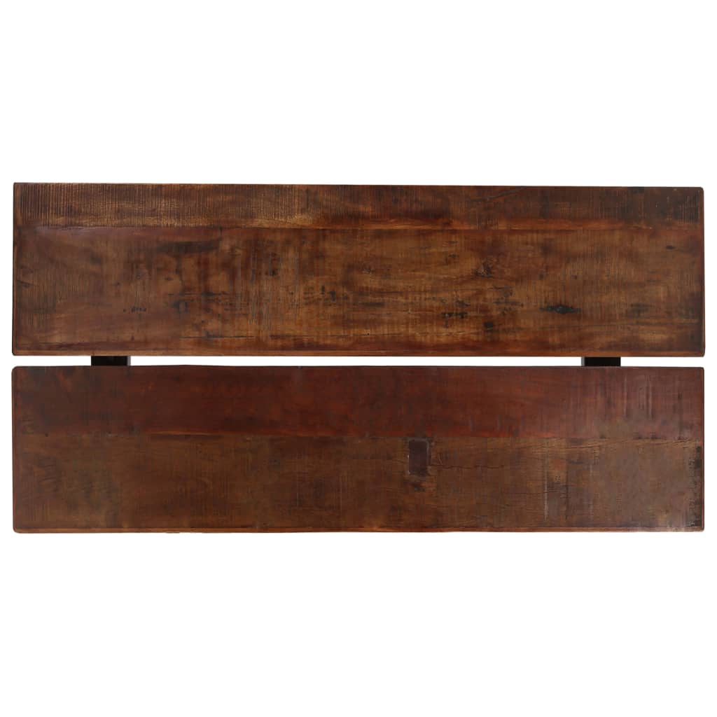 vidaXL Masă de bar, maro închis, 150x70x107 cm, lemn masiv reciclat