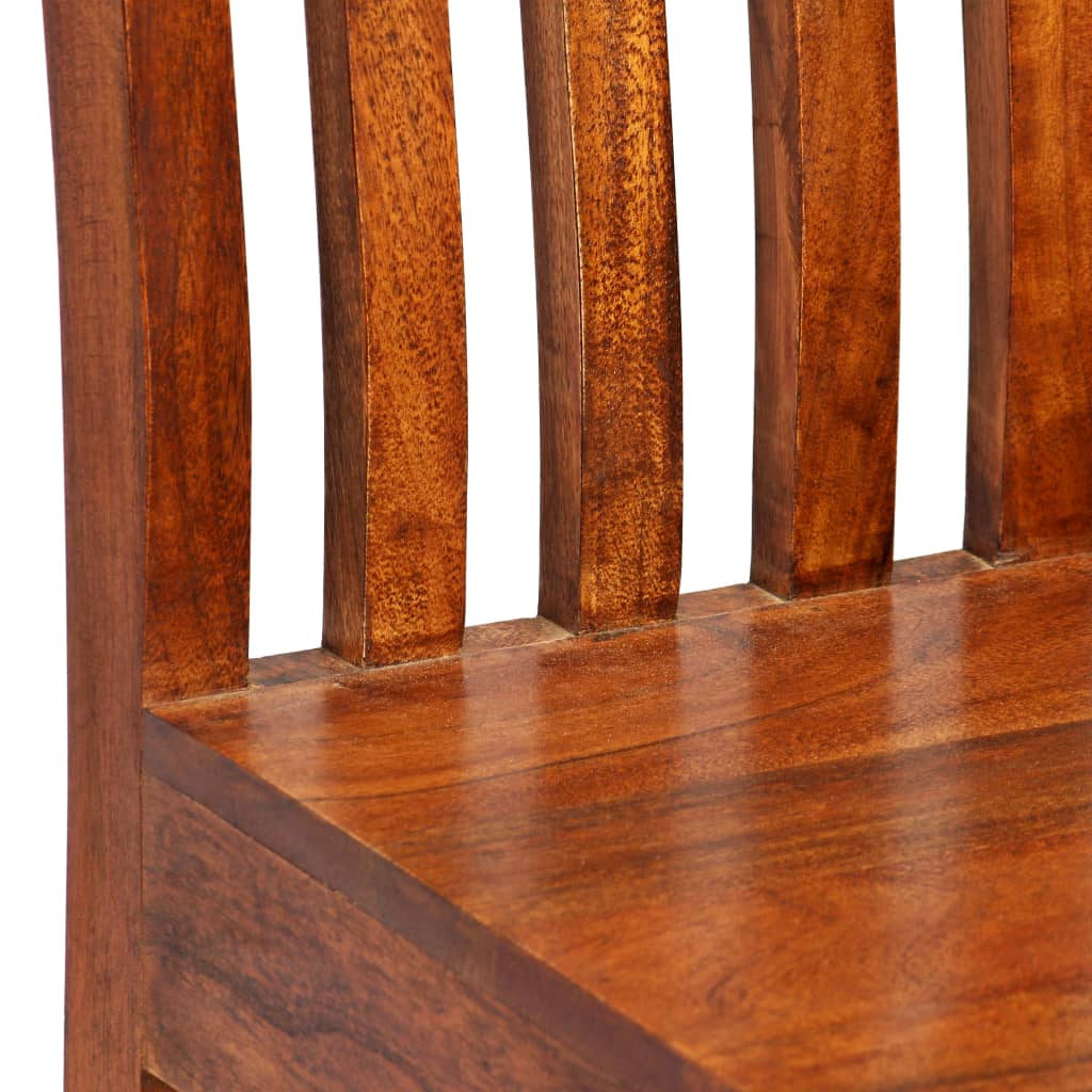 vidaXL Scaune de masă 2 buc. lemn masiv cu finisaj tip miere, moderne