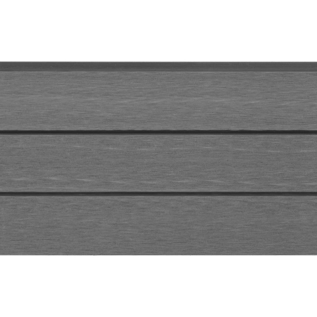 vidaXL Plăci de schimb pentru gard, 9 buc., gri, 170 cm, WPC