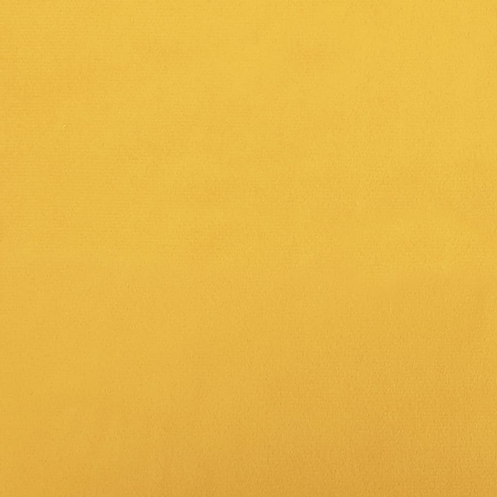 vidaXL Scaune de masă pivotante, 6 buc., galben, catifea