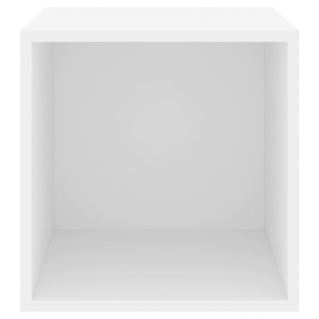 vidaXL Dulapuri de perete, 4 buc., alb, 37x37x37 cm, PAL
