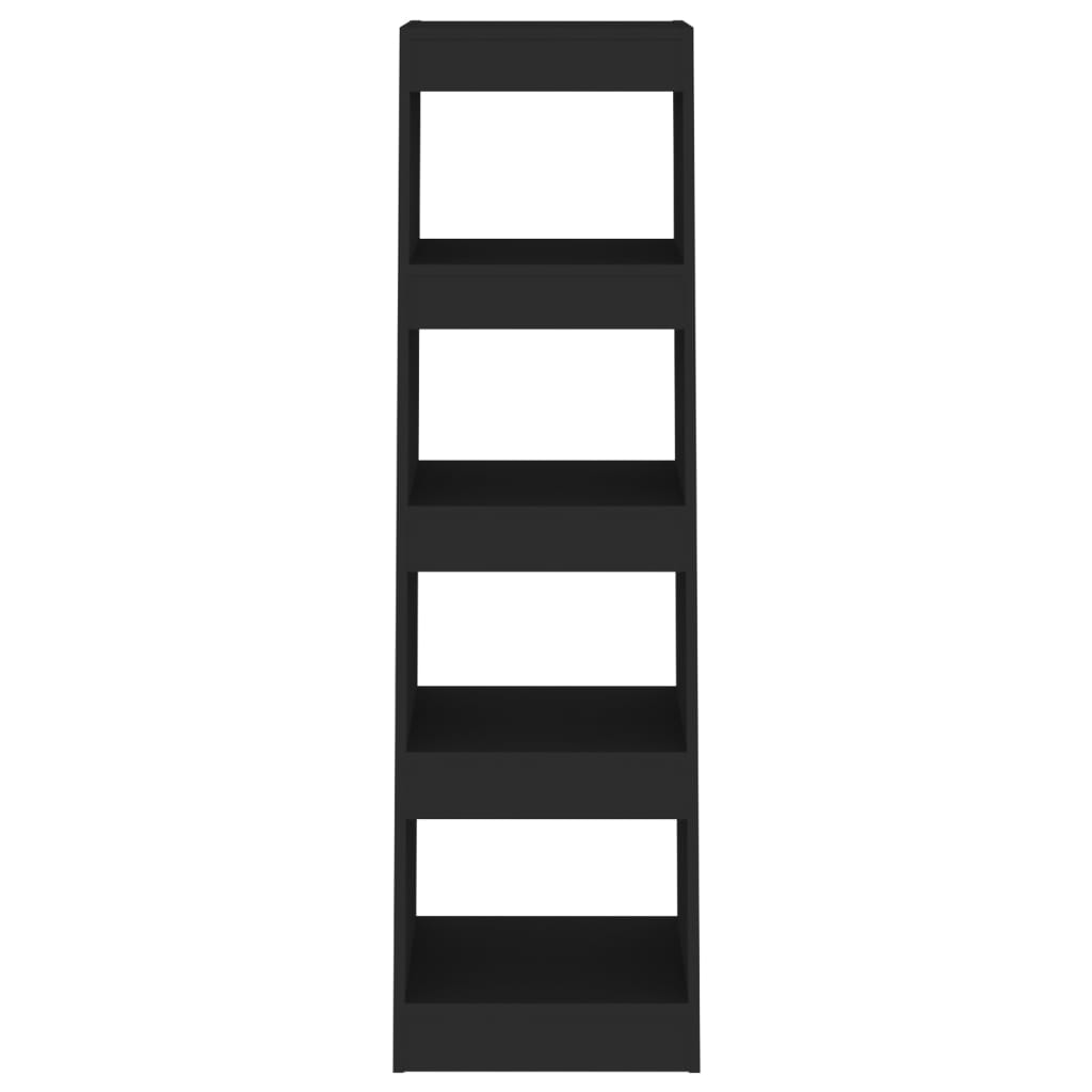 vidaXL Bibliotecă/Separator cameră, negru, 40x30x135 cm