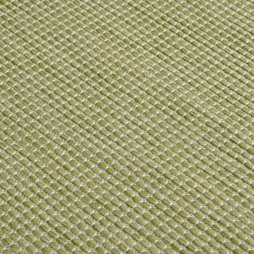 vidaXL Covor de exterior, verde, 80x150 cm, țesătură plată