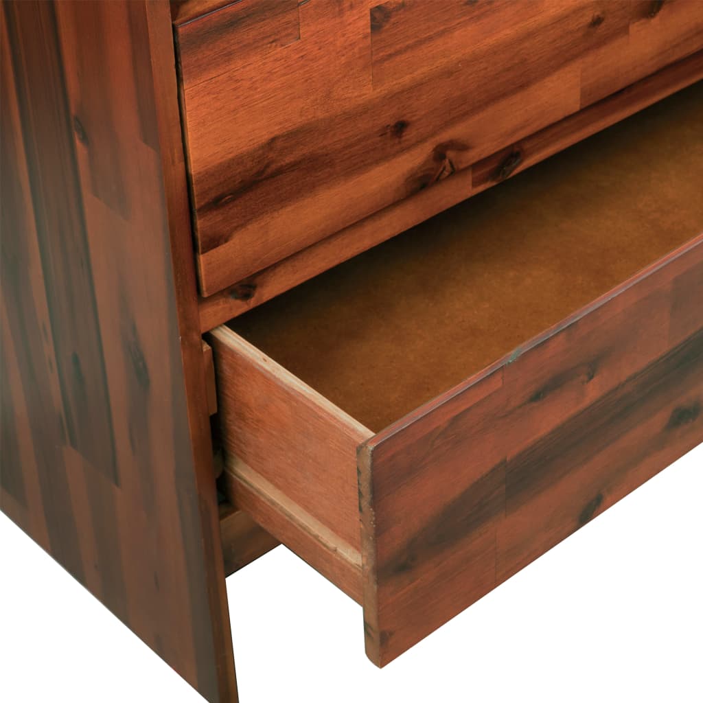 vidaXL Cufăr cu sertare, lemn masiv de acacia, 90 x 37 x 75 cm
