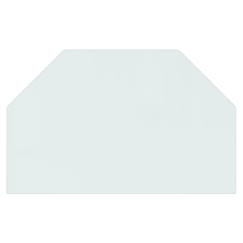 vidaXL Placă de sticlă pentru șemineu, hexagonală, 80x50 cm