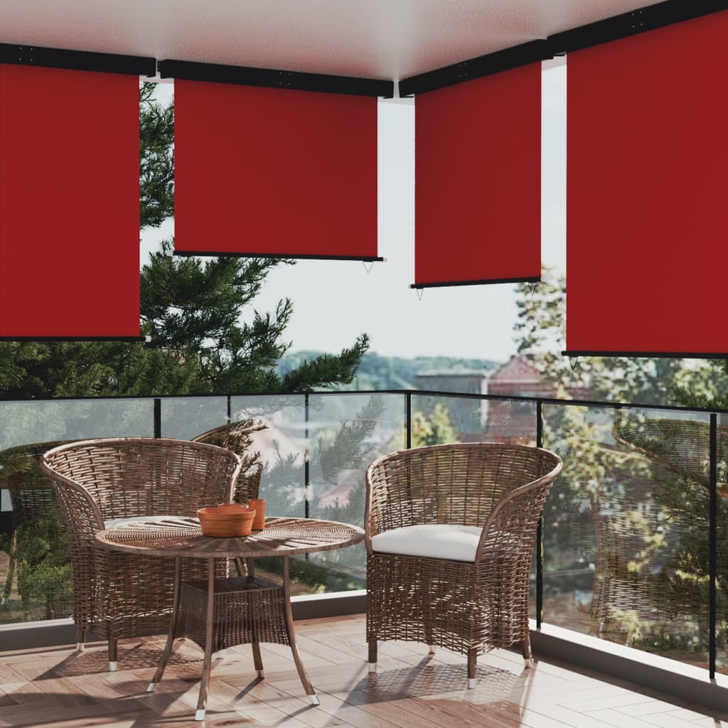 vidaXL Copertină laterală de balcon, roșu, 145 x 250 cm
