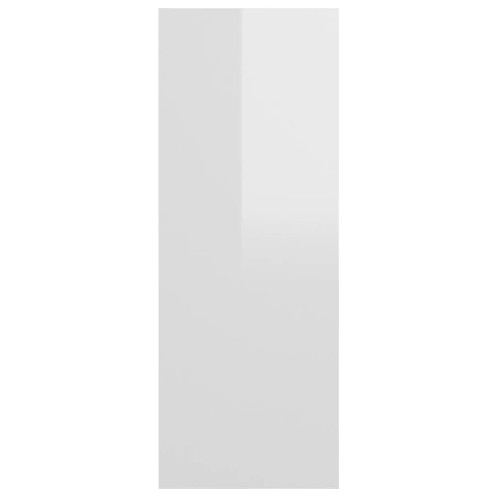 vidaXL Masă consolă, alb extralucios, 78x30x80 cm, PAL