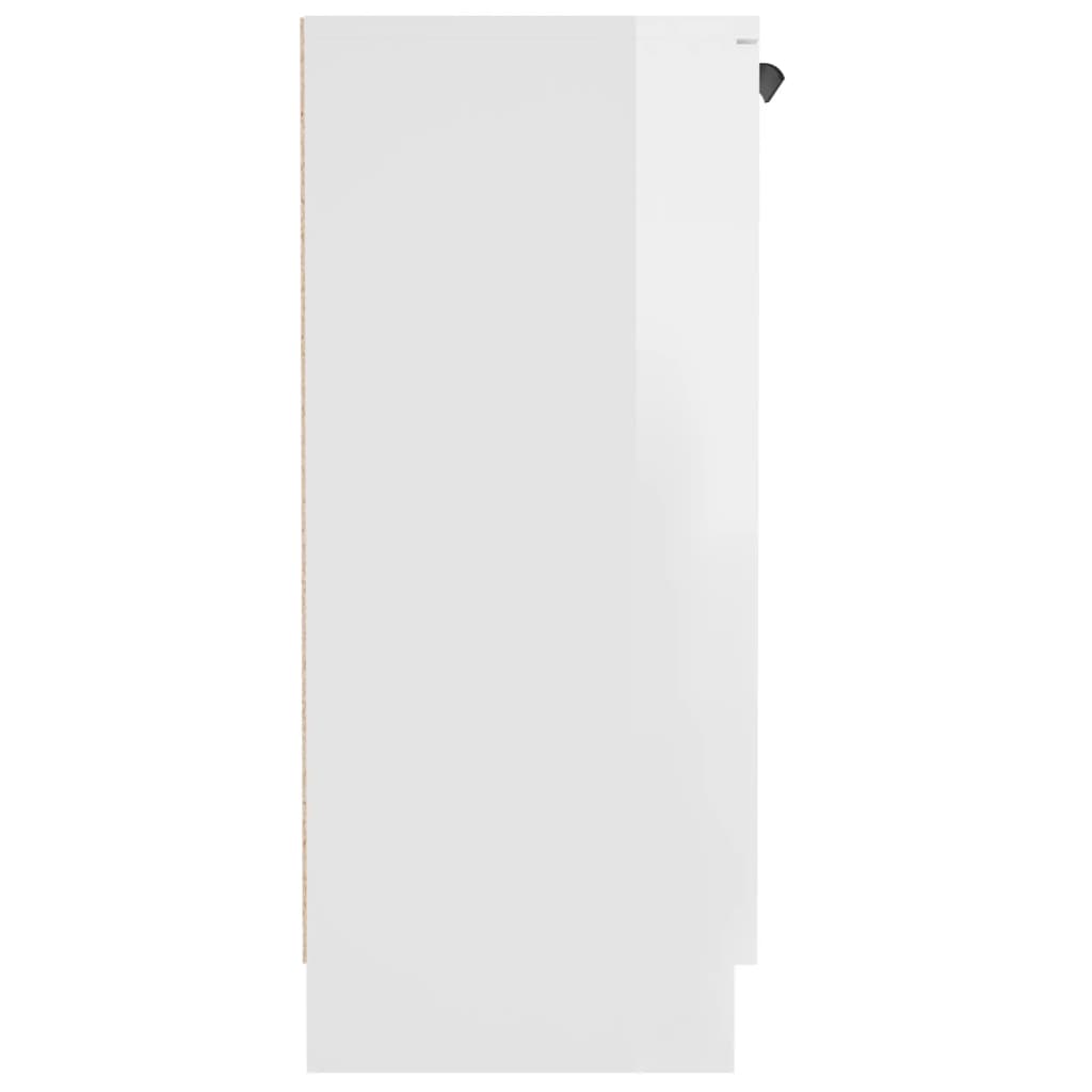 vidaXL Servantă, alb extralucios, 60x30x70 cm, lemn prelucrat