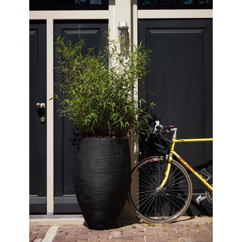 Capi Vas de plante elegant Nature Rib Deluxe, antracit, 45x72 cm