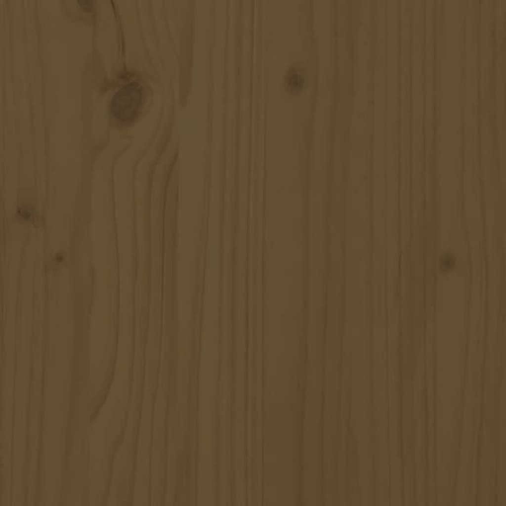 vidaXL Masă consolă, maro miere, 110x40x75 cm, lemn masiv de pin