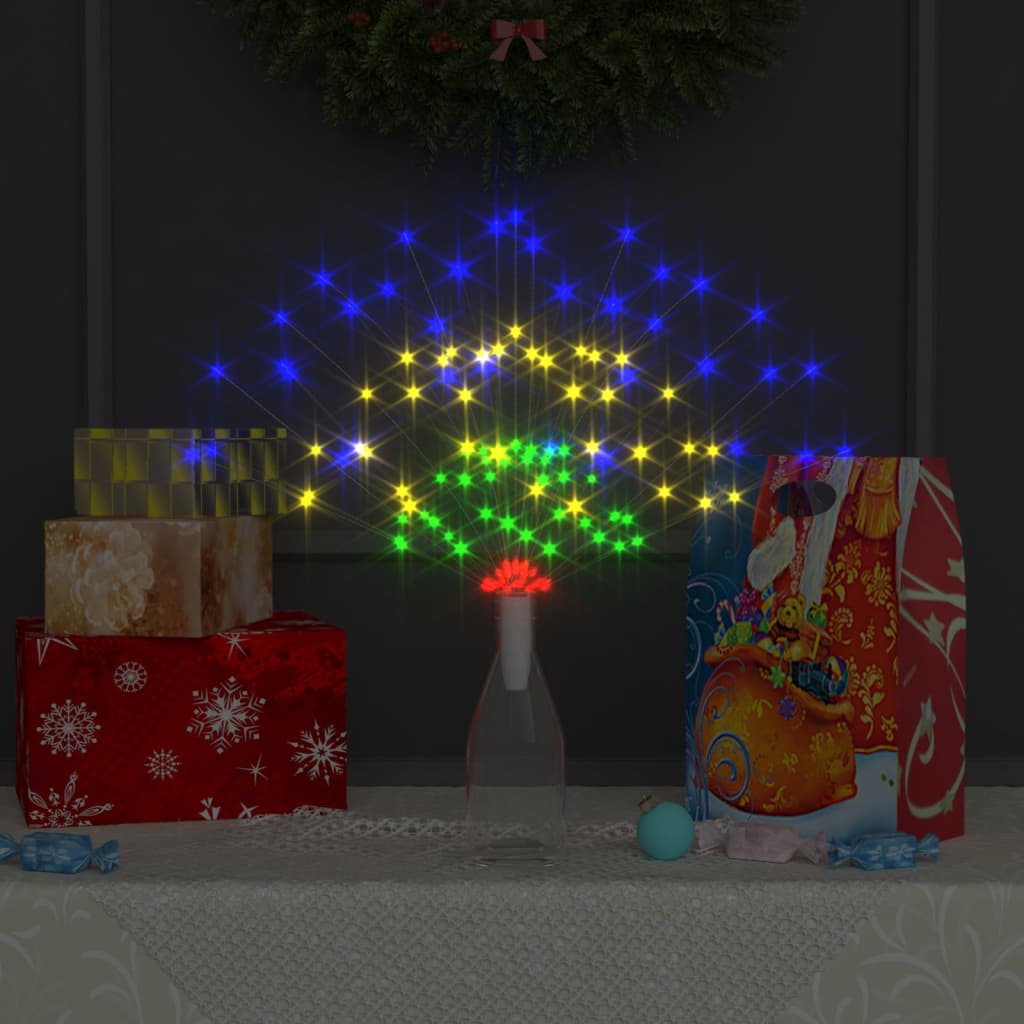 vidaXL Lămpi cu artificii de Crăciun, 2 buc., 280 LED multicolor 20 cm