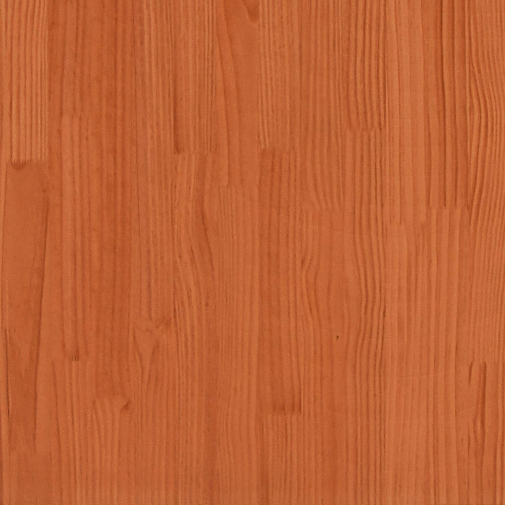 vidaXL Pat supraetajat, maro ceruit, 80x200 cm, lemn masiv de pin