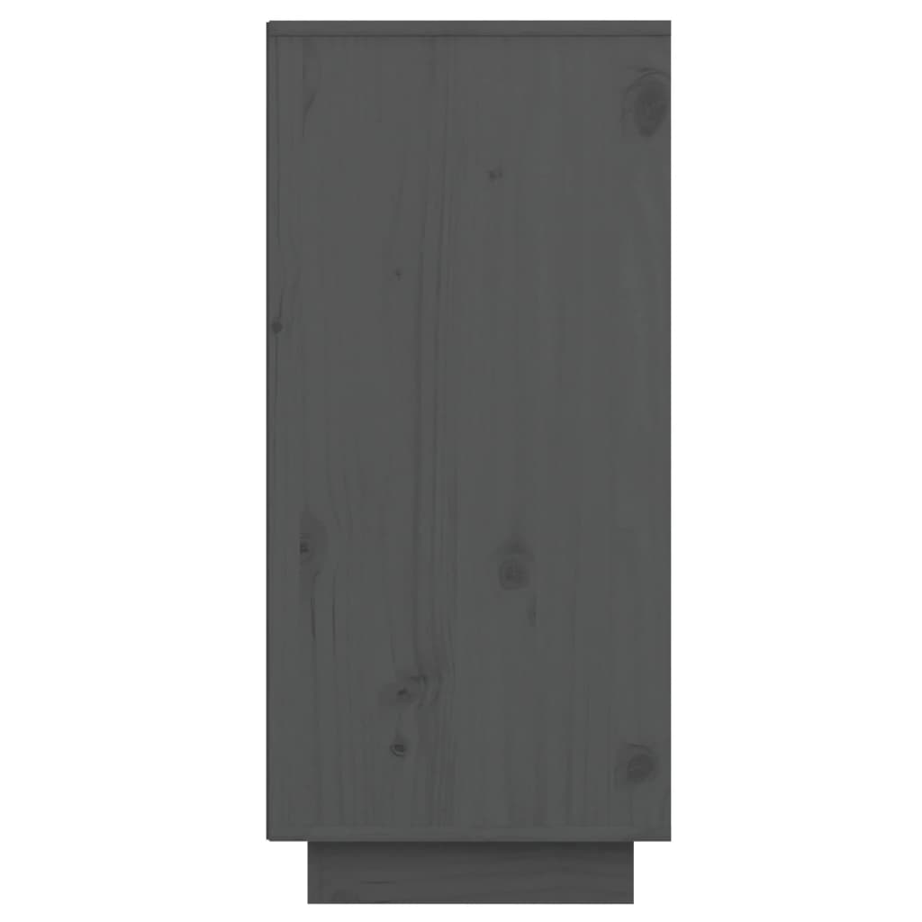 vidaXL Servantă, gri, 60x34x75 cm, lemn masiv de pin