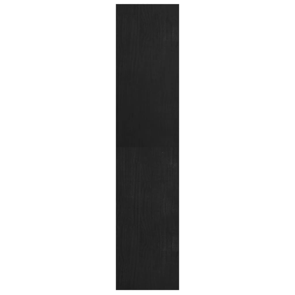 vidaXL Bibliotecă/Separator cameră, negru, 40x30x135,5 cm, lemn de pin