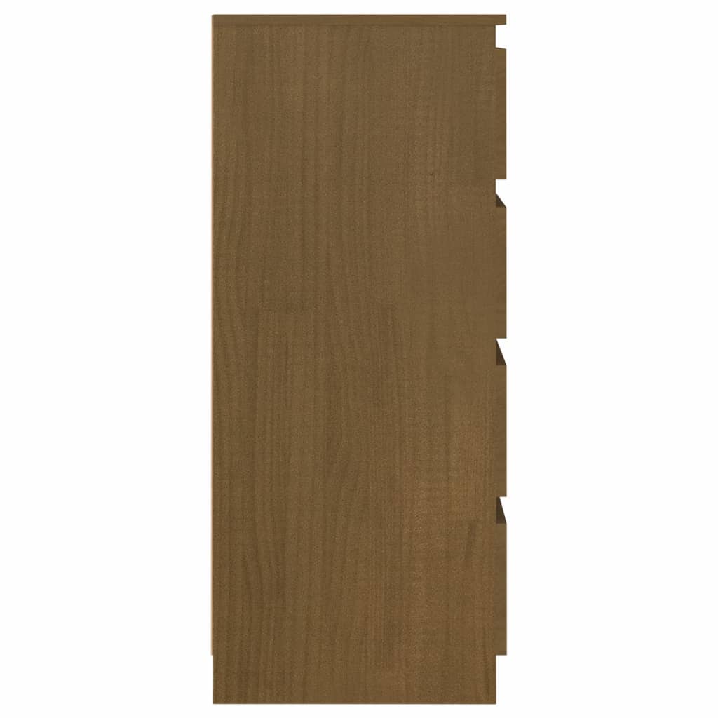 vidaXL Dulap lateral, maro miere, 60x36x84 cm, lemn masiv de pin
