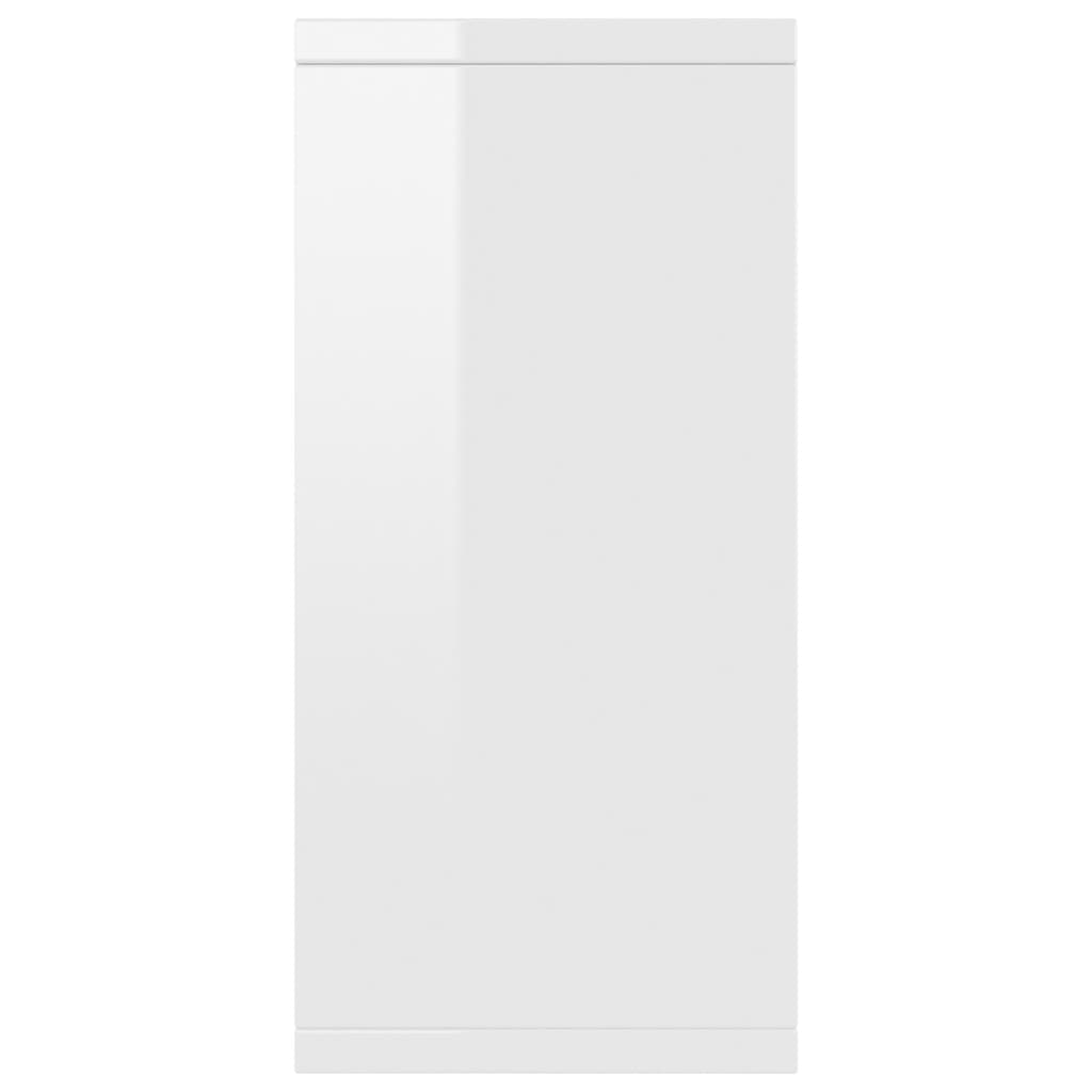 vidaXL Servantă, alb extralucios, 88x30x65 cm, PAL