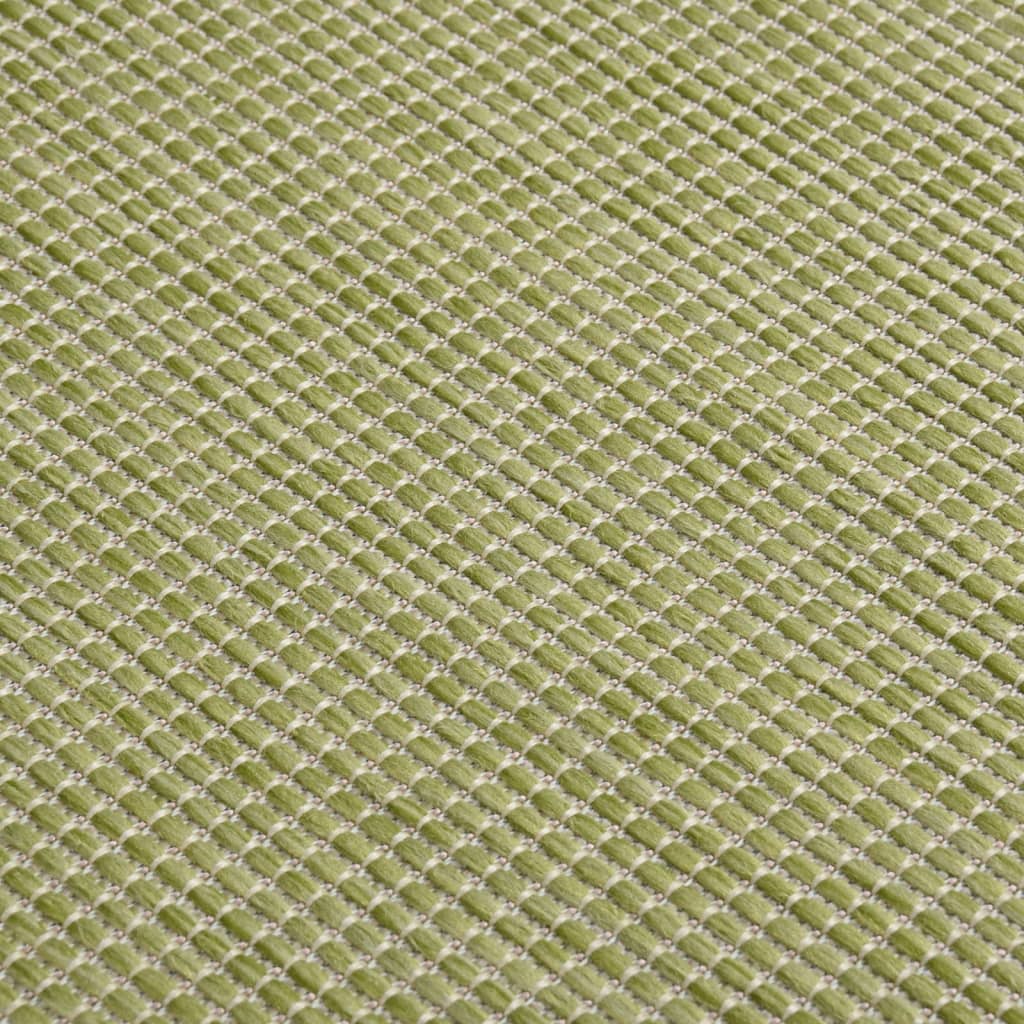 vidaXL Covor de exterior, verde, 160x230 cm, țesătură plată