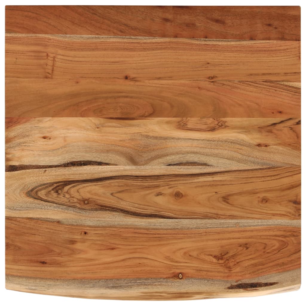 vidaXL Blat birou 80x80x2,5 cm, pătrat, lemn masiv acacia margine vie