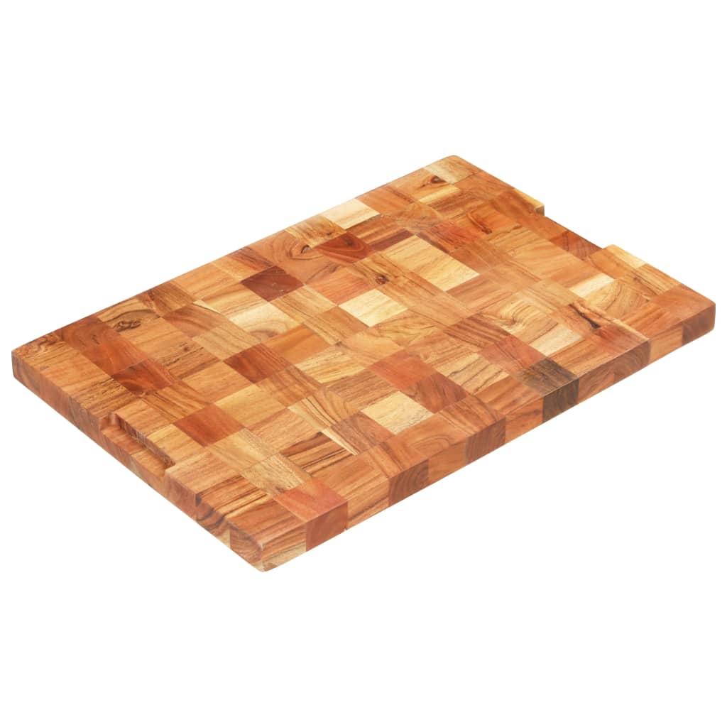 vidaXL Placă de tocat, 60 x 40 x 3,8 cm, lemn masiv de acacia