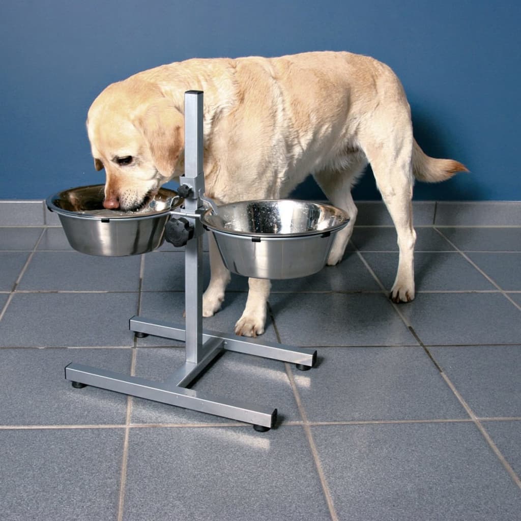TRIXIE Suport bol reglabil pentru câini, 3,6 L, 20 cm