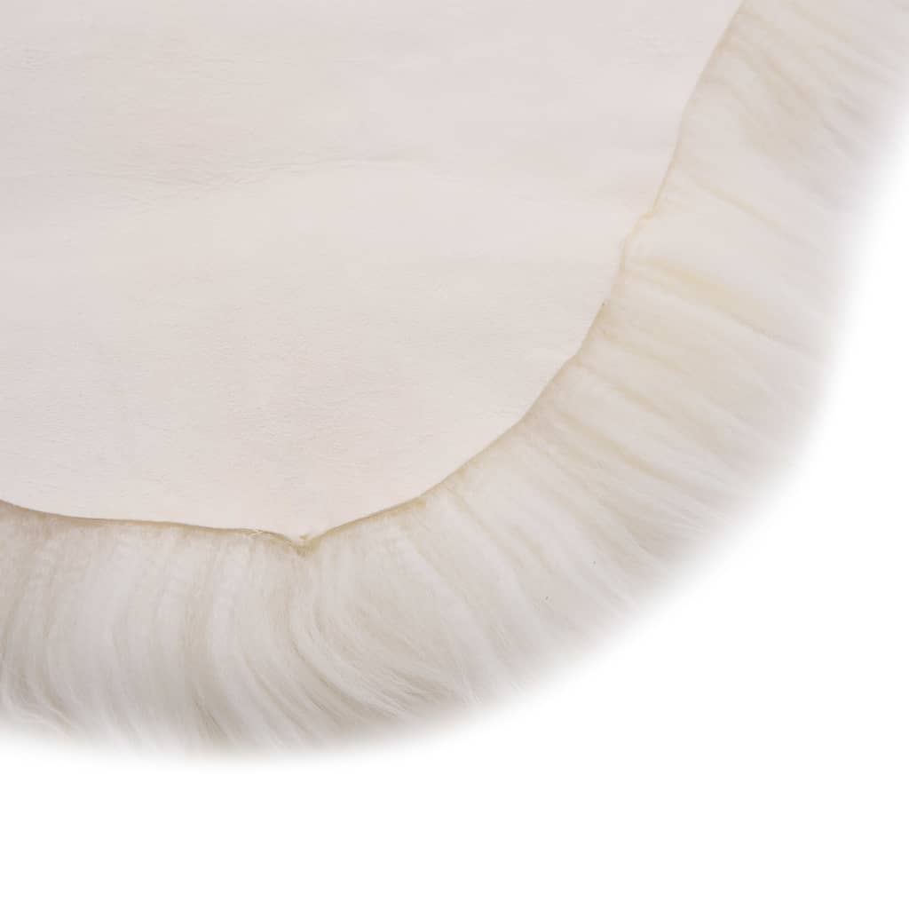 vidaXL Covor din piele de oaie, alb, 60 x 180 cm