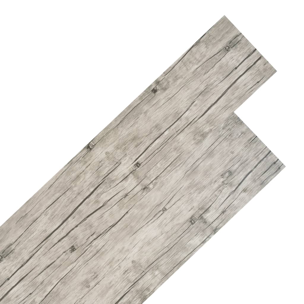 vidaXL Plăci de pardoseală, stejar decolorat, 5,26 m², 2 mm, PVC