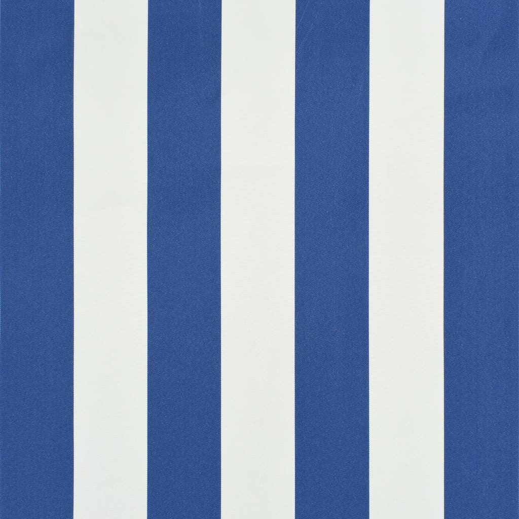 vidaXL Copertină de bistro, albastru și alb, 250 x 120 cm