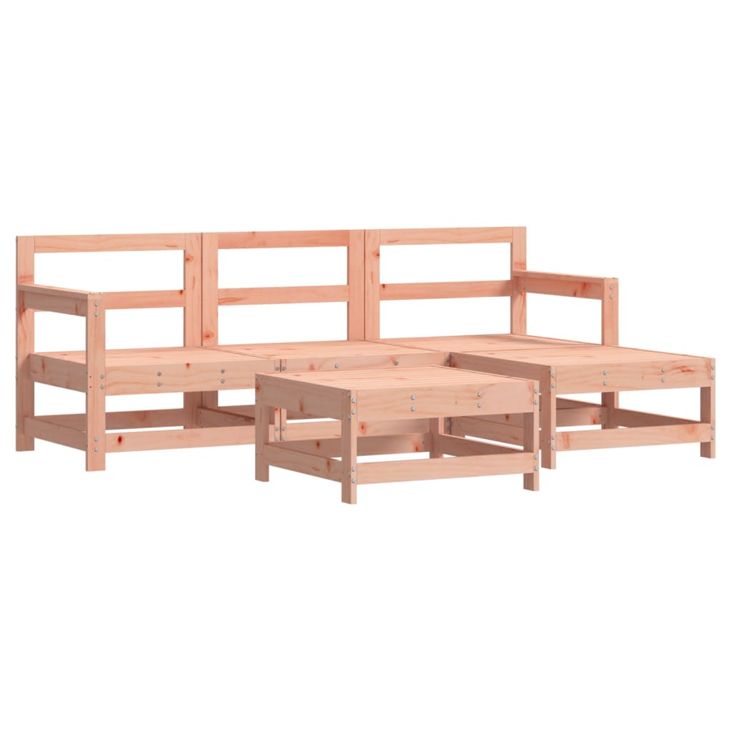 vidaXL Set mobilier de grădină cu perne, 5 piese, lemn masiv douglas