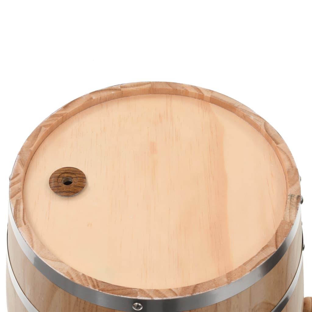 vidaXL Butoi de vin cu robinet, 35 L, lemn masiv de pin