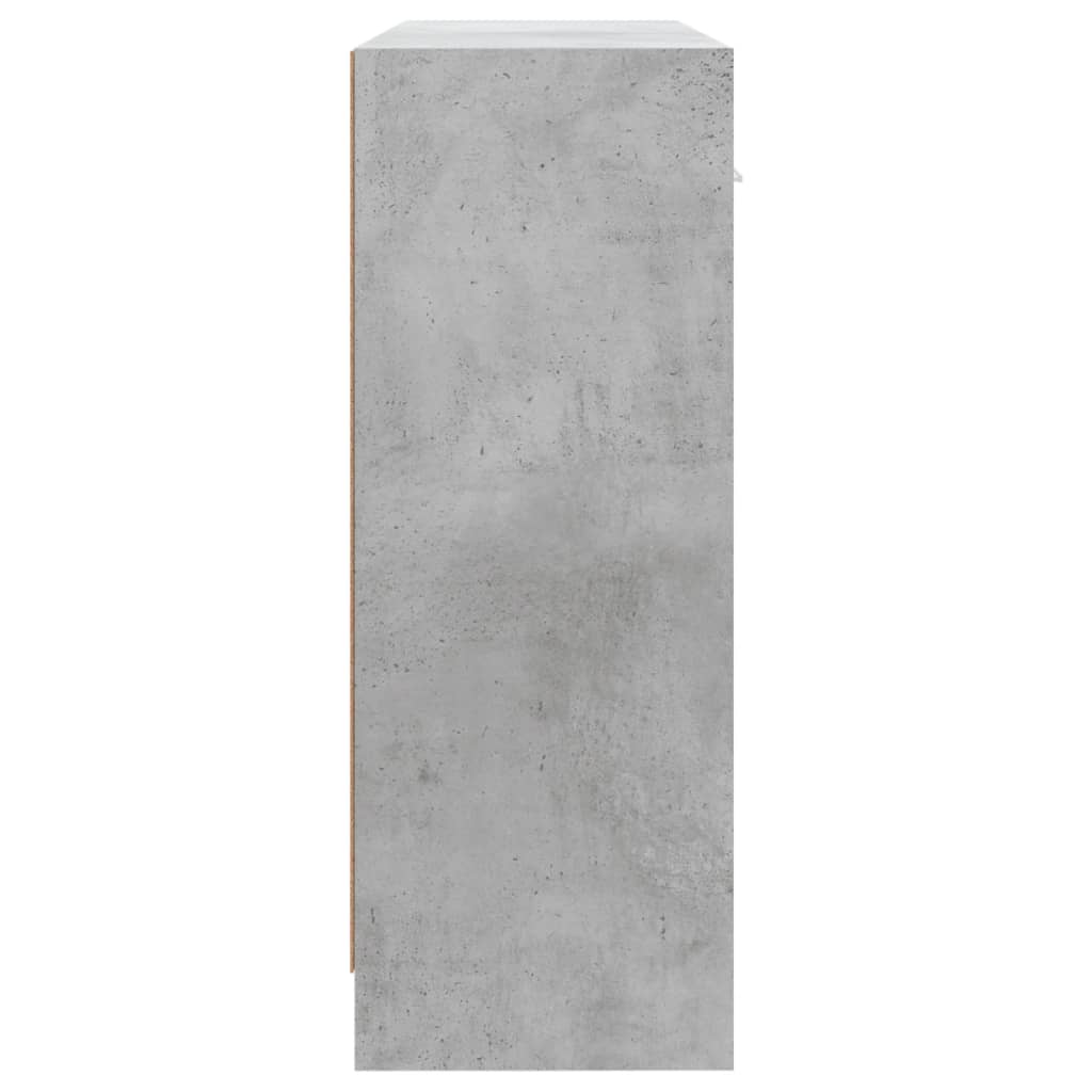 vidaXL Servantă, gri beton, 91x28x75 cm, lemn prelucrat
