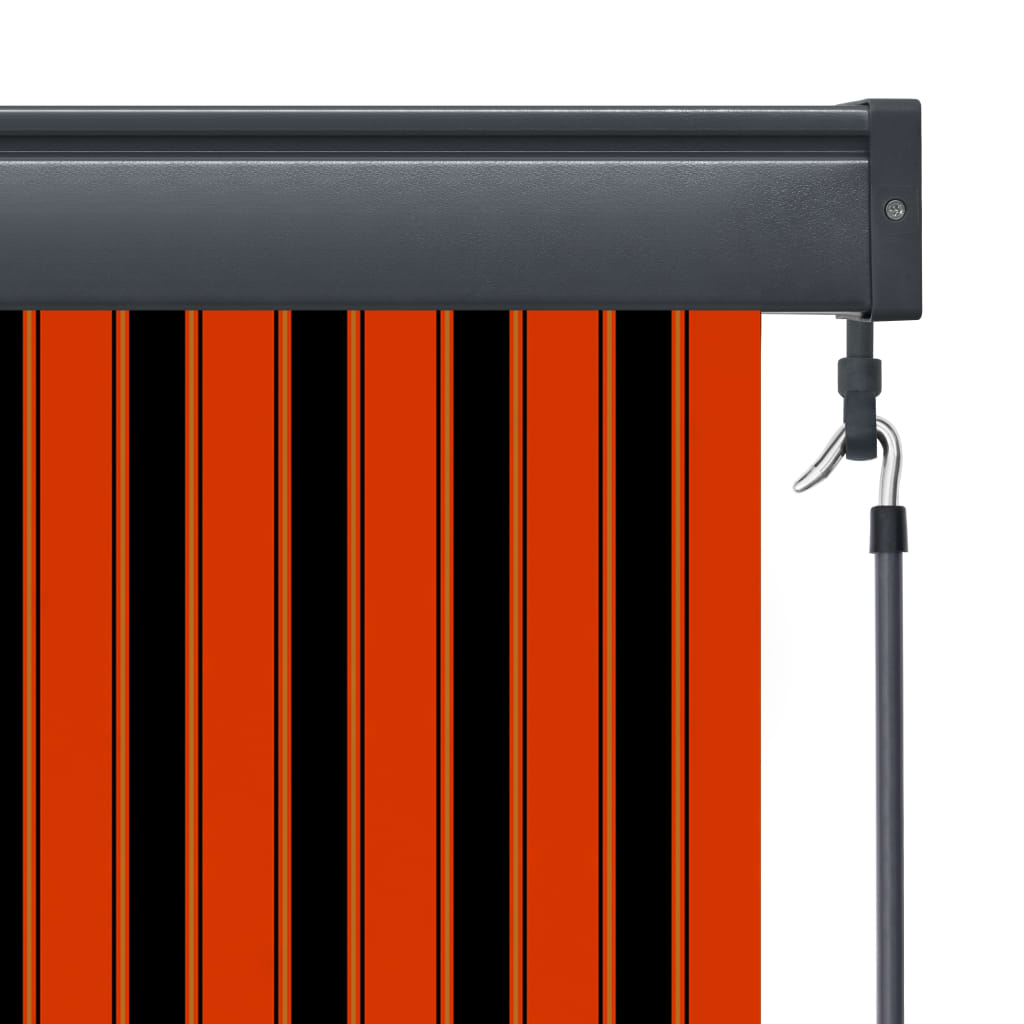 vidaXL Jaluzea tip rulou de exterior, portocaliu și maro, 80 x 250 cm