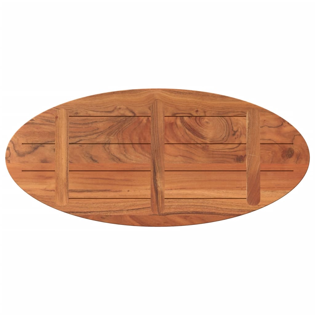 vidaXL Blat de masă oval, 110x50x3,8 cm, lemn masiv de acacia