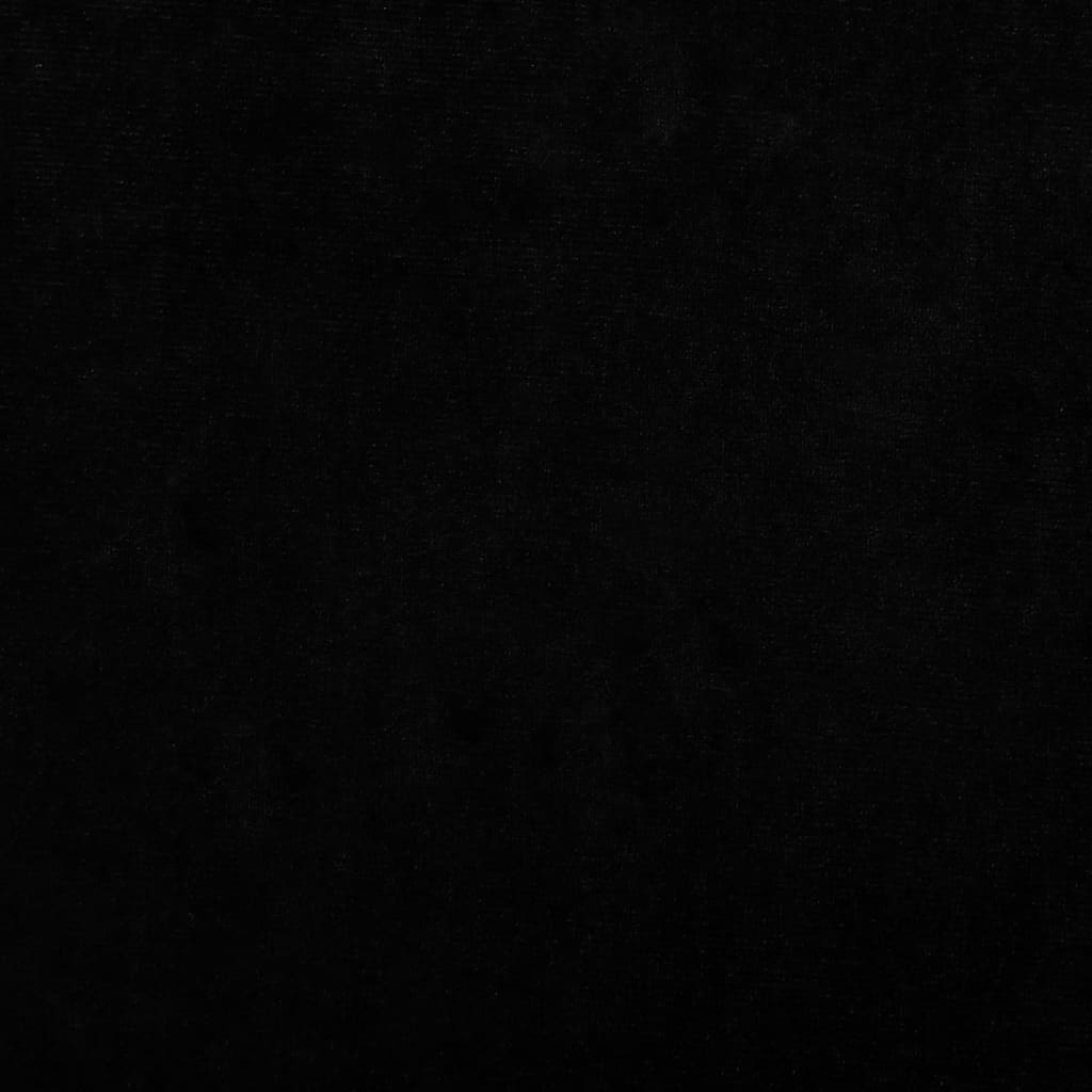 vidaXL Pat de câini, negru, 100x54x33 cm, catifea