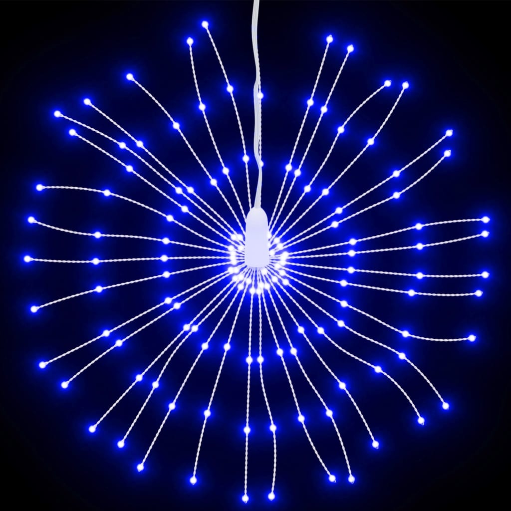 vidaXL Lumină stelară de Crăciun 140 LED-uri, 8 buc., albastru, 17 cm