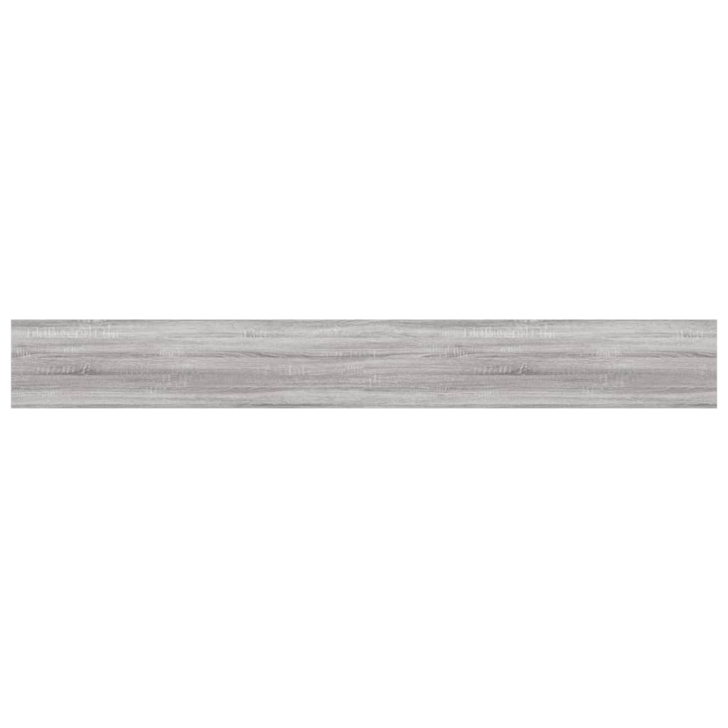 vidaXL Rafturi de perete, 4 buc., gri sonoma, 80x10x1,5 cm, lemn