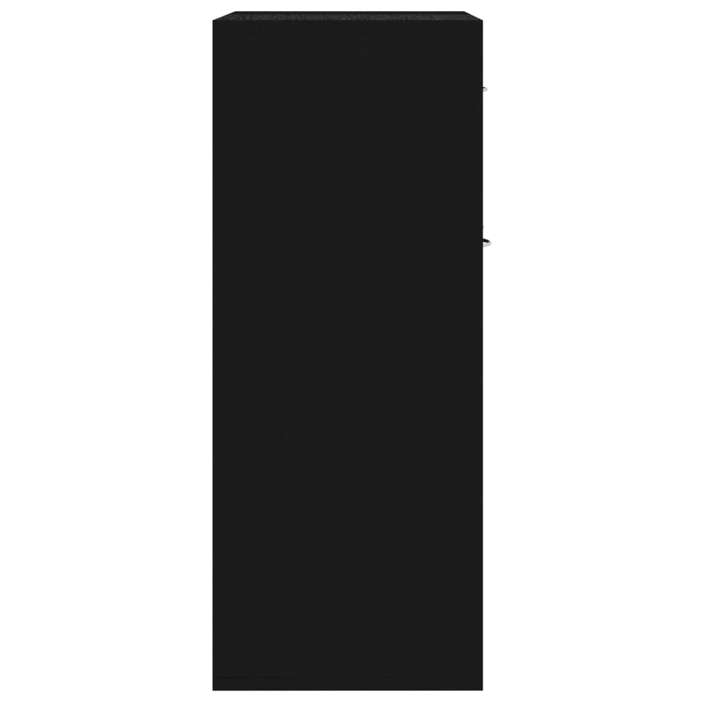 vidaXL Servantă, negru, 60x30x75 cm, PAL