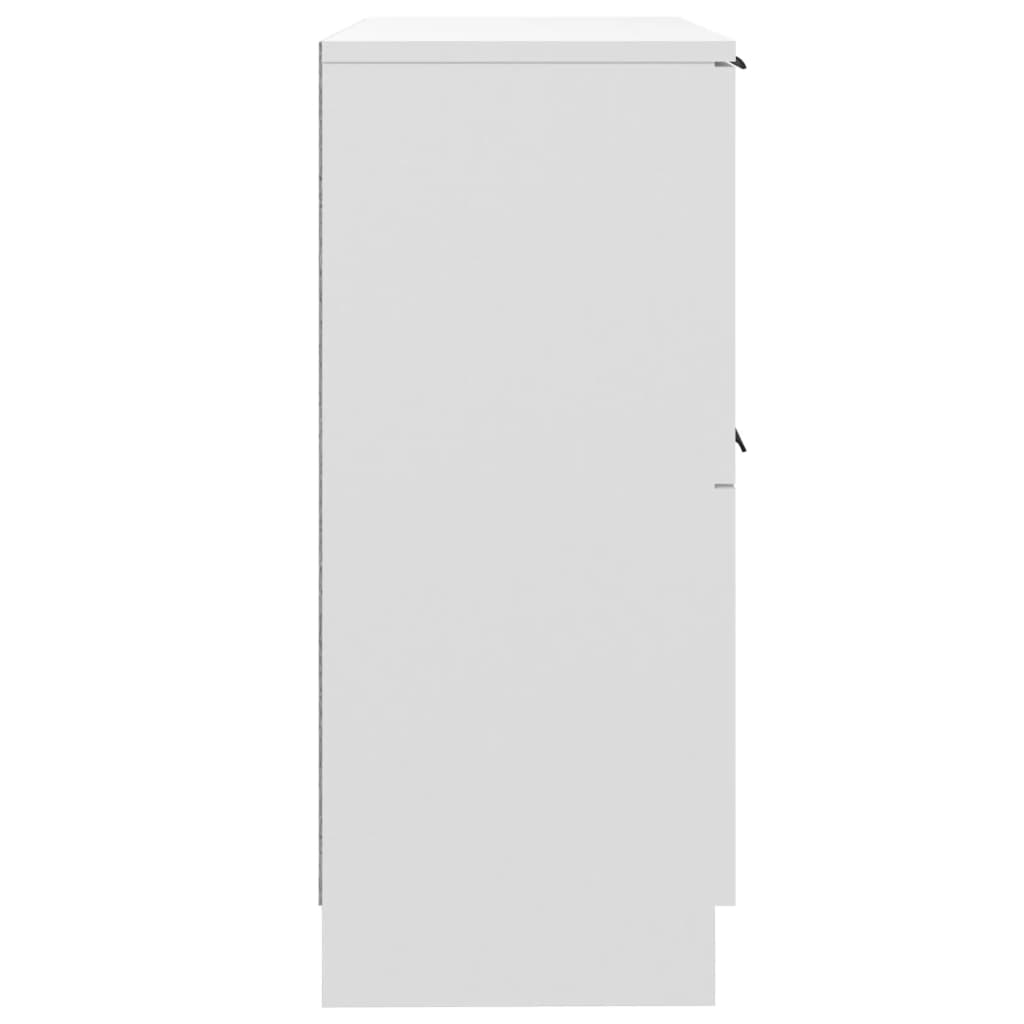 vidaXL Servantă, alb, 30x30x70 cm, lemn compozit
