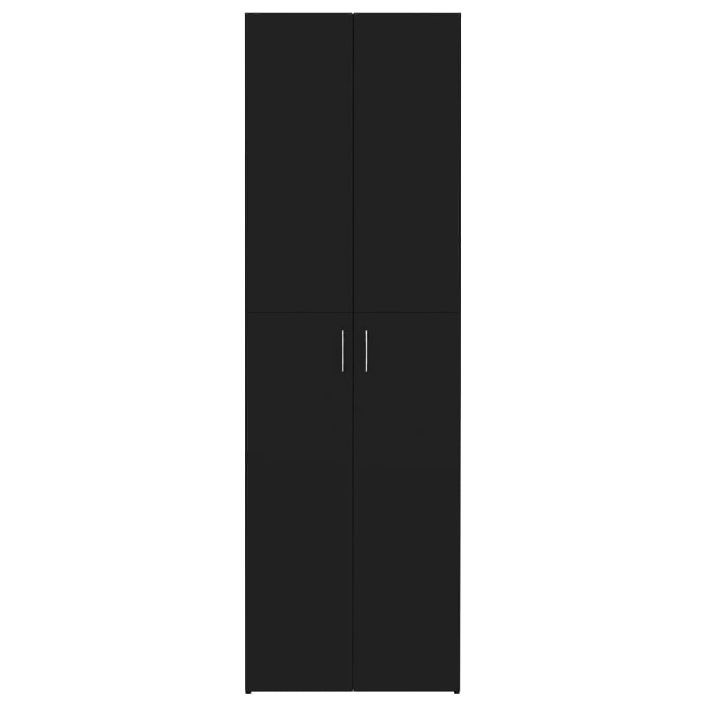 vidaXL Dulap de birou, negru, 60x32x190 cm, PAL