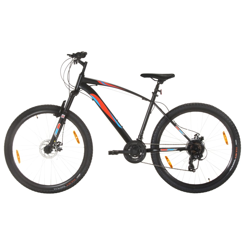 vidaXL Bicicletă montană 21 viteze, roată 29 inci, cadru negru, 48 cm