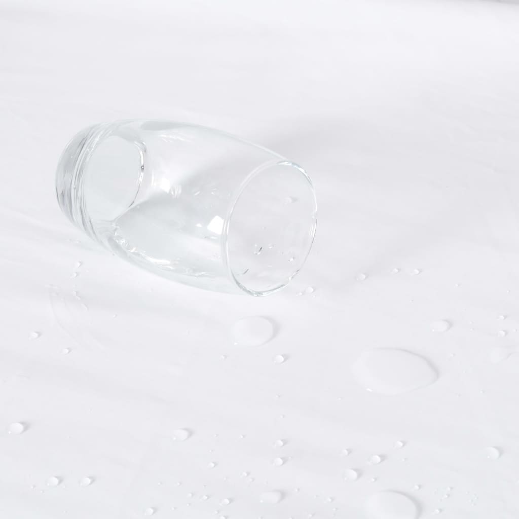 vidaXL Protecții saltea impermeabile, 2 buc., alb, 100x200 cm, bumbac