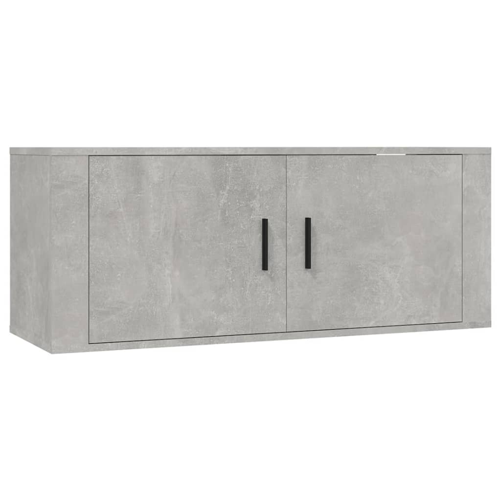 vidaXL Set dulap TV, 6 piese, gri beton, lemn prelucrat
