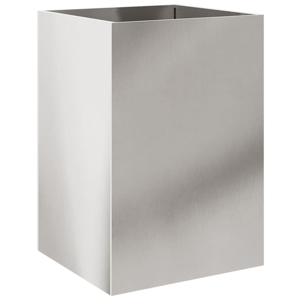 vidaXL Jardinieră, argintiu, 52x48x75 cm, oțel inoxidabil