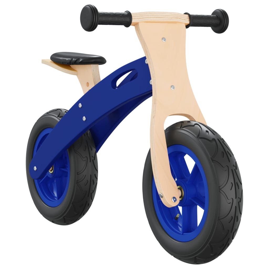 vidaXL Bicicletă echilibru de copii, cauciucuri pneumatice, albastru