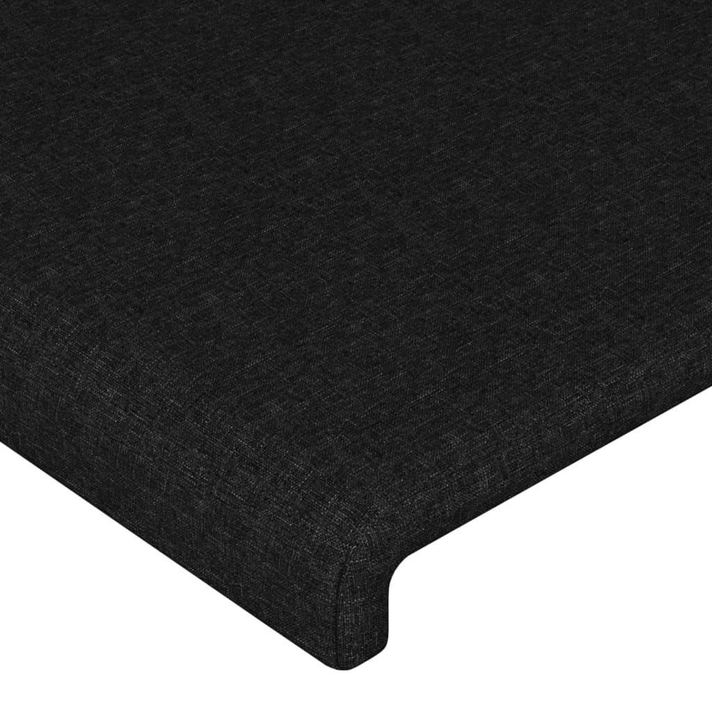vidaXL Tăblii de pat, 4 buc, negru, 80x5x78/88 cm, textil