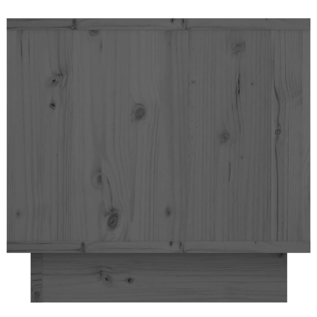 vidaXL Noptieră, gri, 35x34x32 cm, lemn masiv de pin