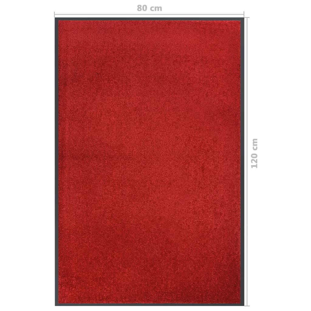 vidaXL Covoraș de ușă, roșu, 80x120 cm