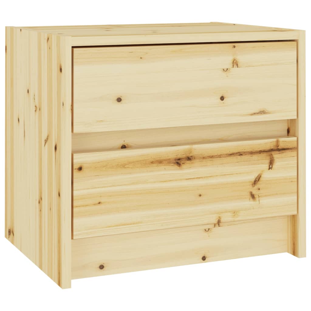 vidaXL Noptiere, 2 buc., 40x30,5x35,5 cm, lemn masiv de brad