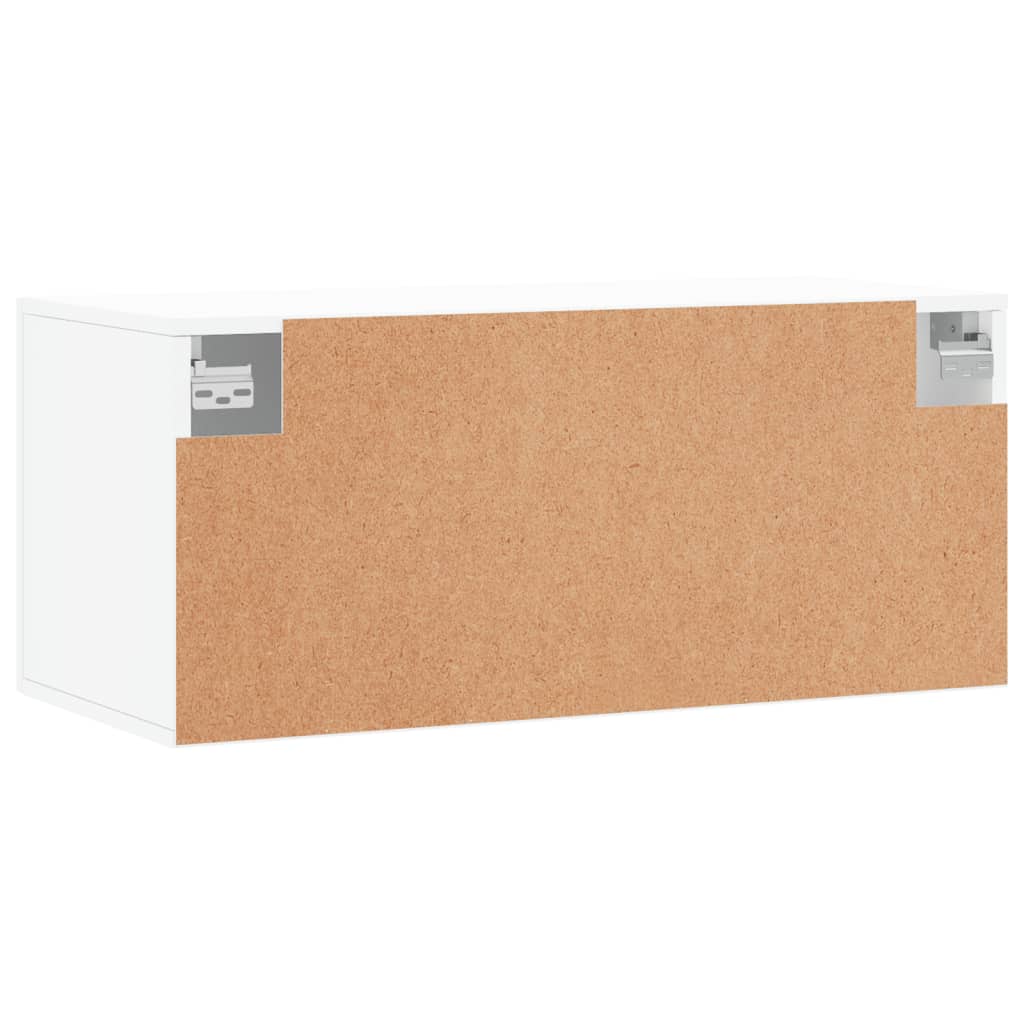 vidaXL Dulap de perete, alb, 80x36,5x35 cm, lemn compozit