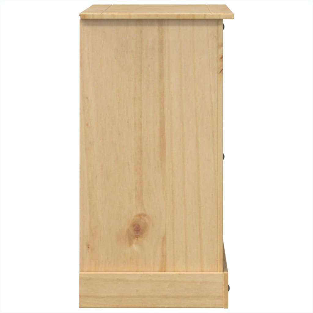 vidaXL Dulap cu sertare „Corona”, 120x48x91 cm, lemn masiv de pin